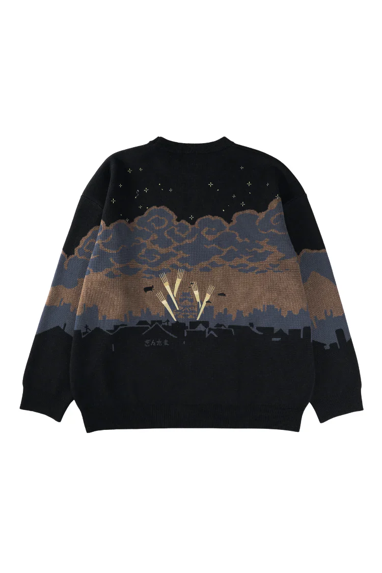 (Goods - Apparel) Bibisama Sweater Gintama - The Roar of the Sleepless Kabuki-City Night Sky - Image 2
