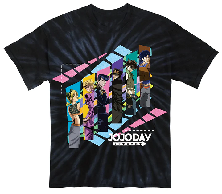 (Goods - T-shirt) Jojo's Bizarre Adventures Tie Dye Black T-shirt XL size