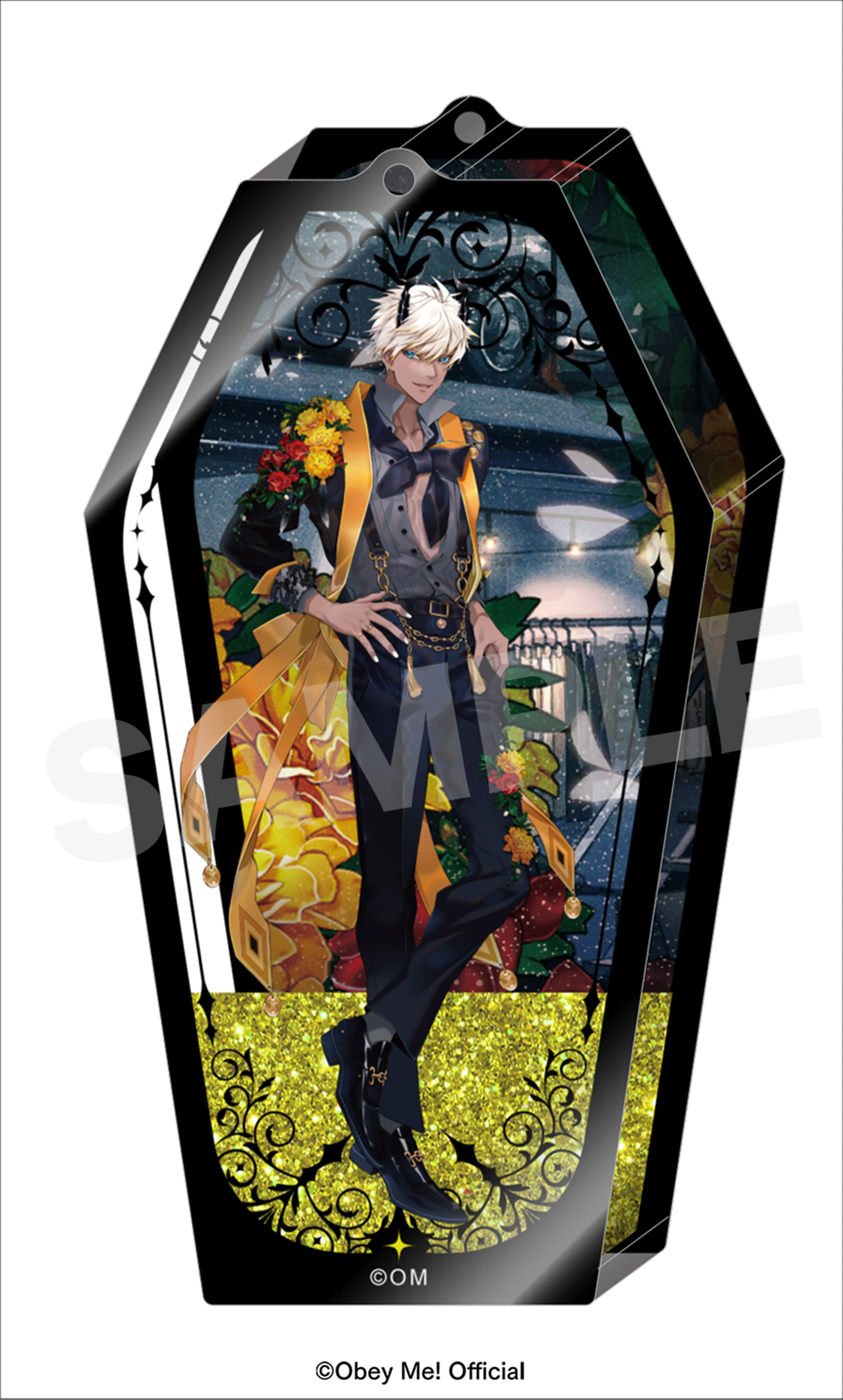 [Obey Me!] 5th Anniversary Oil-in Acrylic Keychain / Mammon