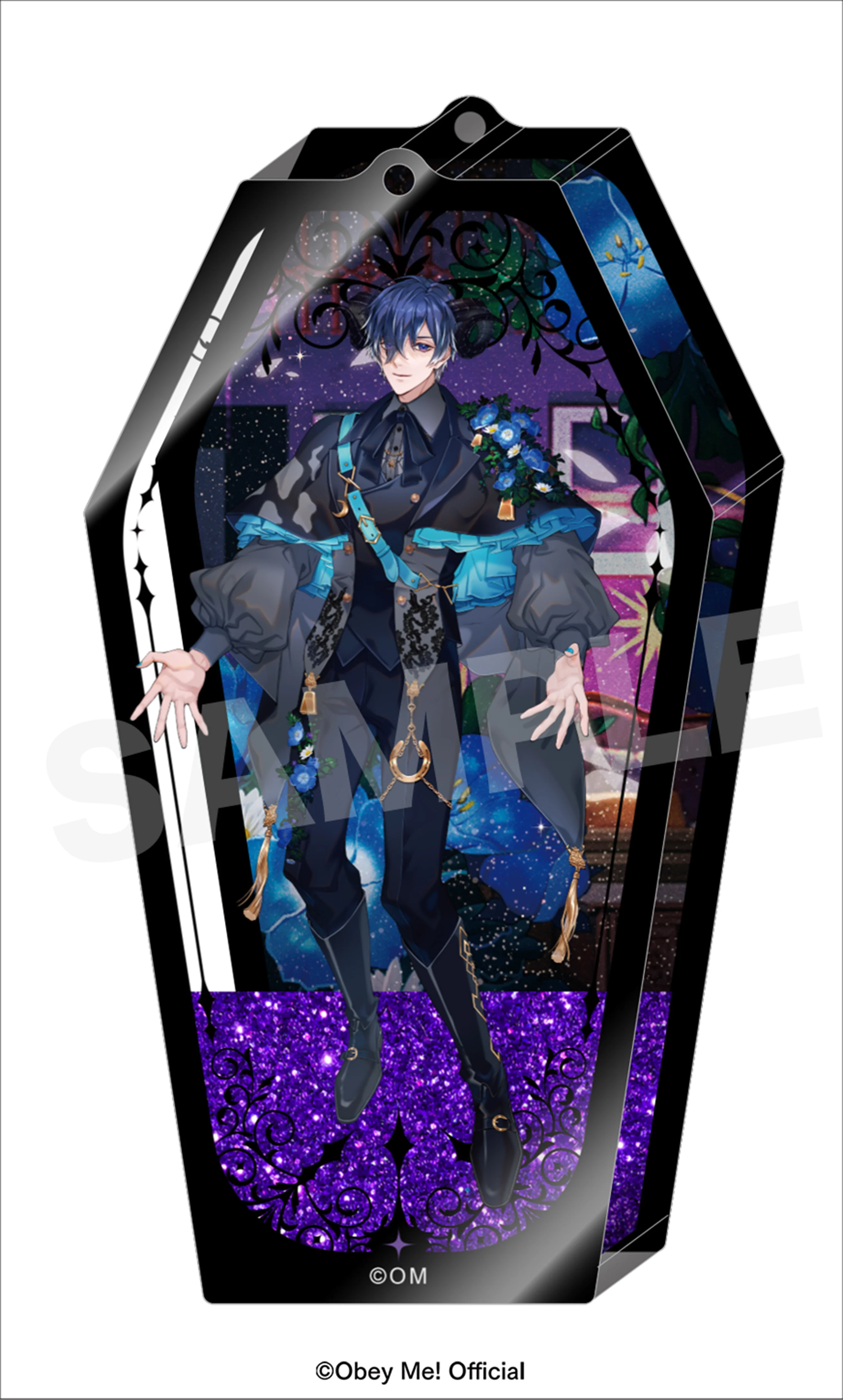 [Obey Me!] 5th Anniversary Oil-in Acrylic Keychain / Belphegor