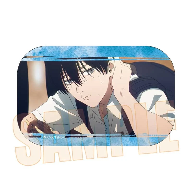 (Goods - Badge) The Summer Hikaru Died Memories Square Button Badge Yoshiki Tsujinaka B