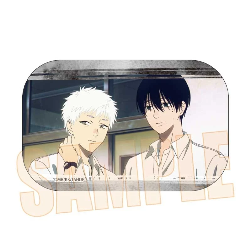(Goods - Badge) The Summer Hikaru Died Memories Square Button Badge Yoshiki & HIKARU A