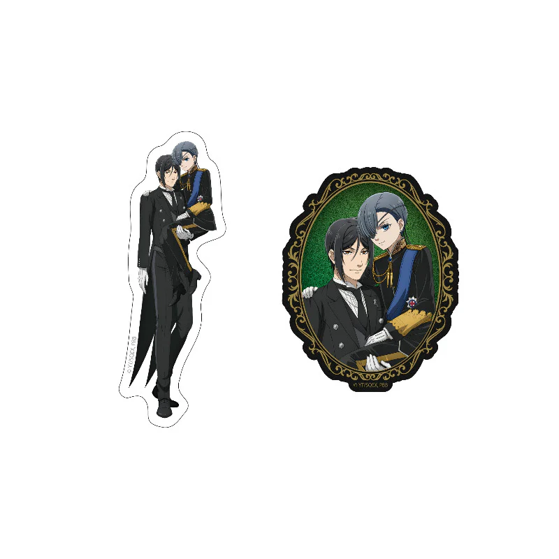 (Goods - Sticker) TV Anime Black Butler: Emerald Witch Arc Die-Cut Sticker Set Sebastian Michaelis ＆ Ciel Phantomhive