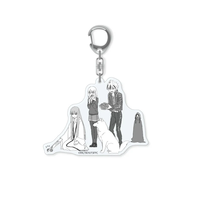 (Goods - Keychain) Fate/strange Fake SNOW FIELD STRANGE Acrylic Charm (Ayaka Sajyou、Saber、Silver Wolf Chimera、Lancer、Assassin)