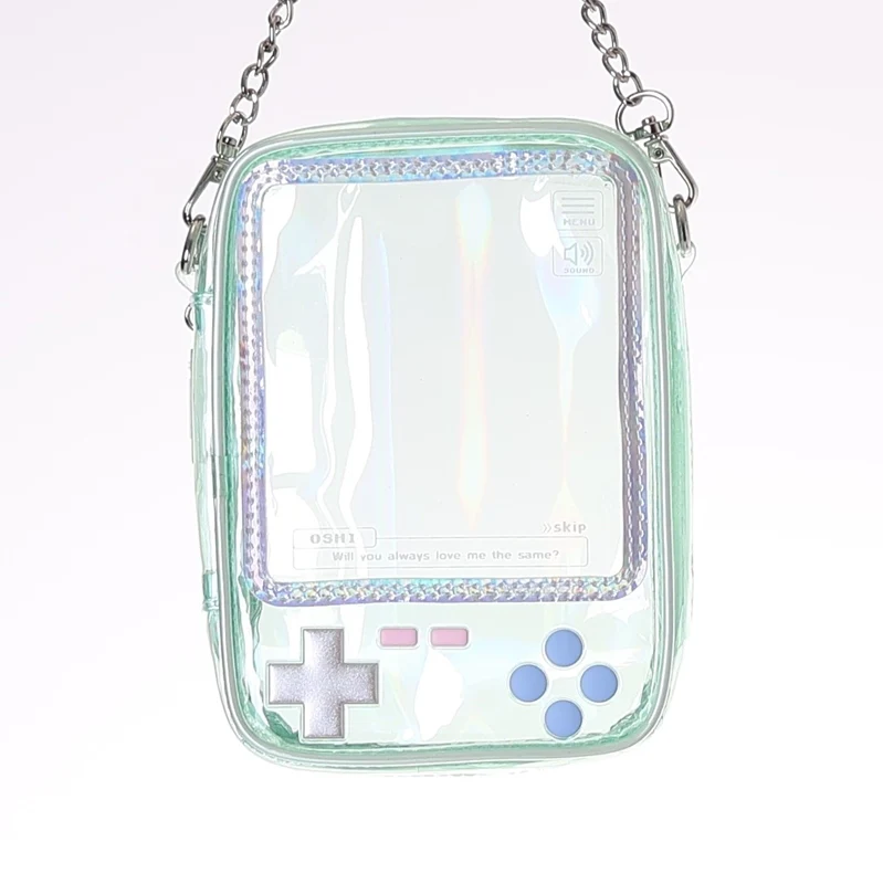 (Goods - Pouch) Handheld Game Console Shaped Plush Pouch Green