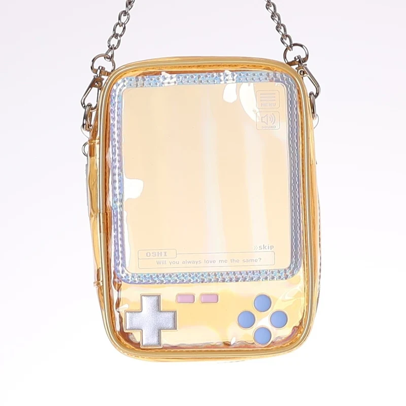 (Goods - Pouch) Handheld Game Console Shaped Plush Pouch Yellow