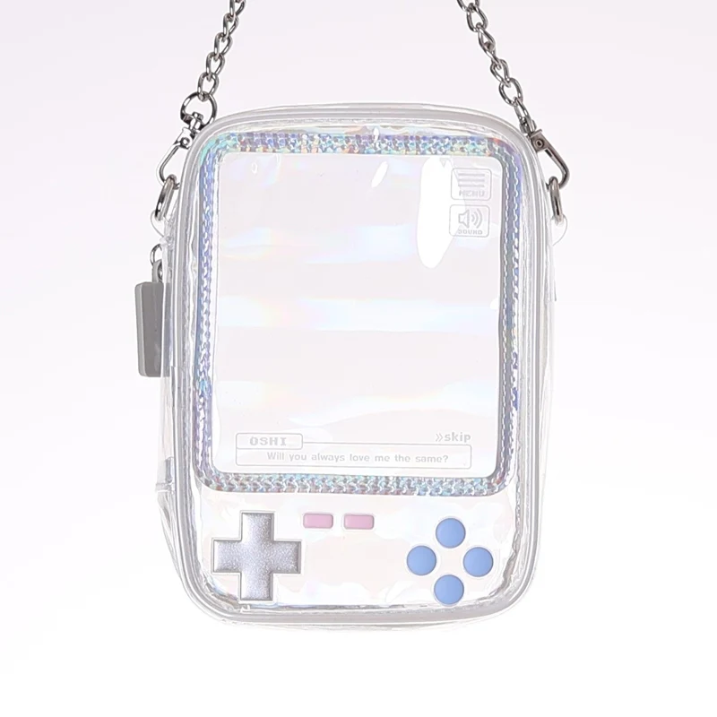 (Goods - Pouch) Handheld Game Console Shaped Plush Pouch Clear