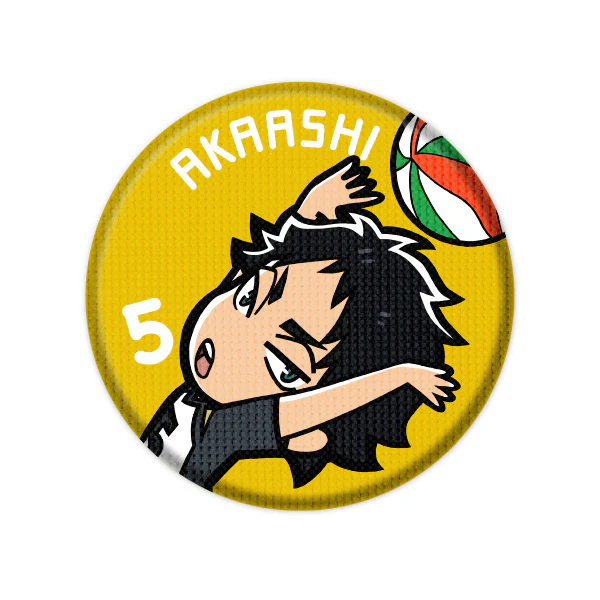 [Haikyu!!] Embroidered Button Badge Vol. 2 (Blind Box -Single) - Image 2
