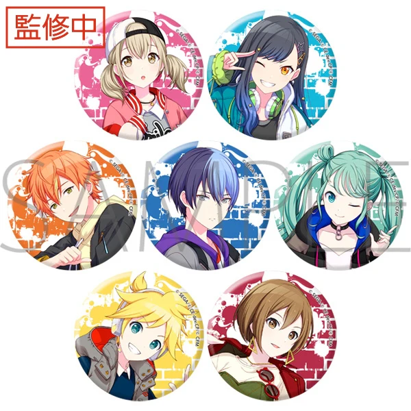 [Hatsune Miku: Colorful Stage!] Character Badge Collection/Vivid BAD SQUAD ver. (Blind Box -Single)