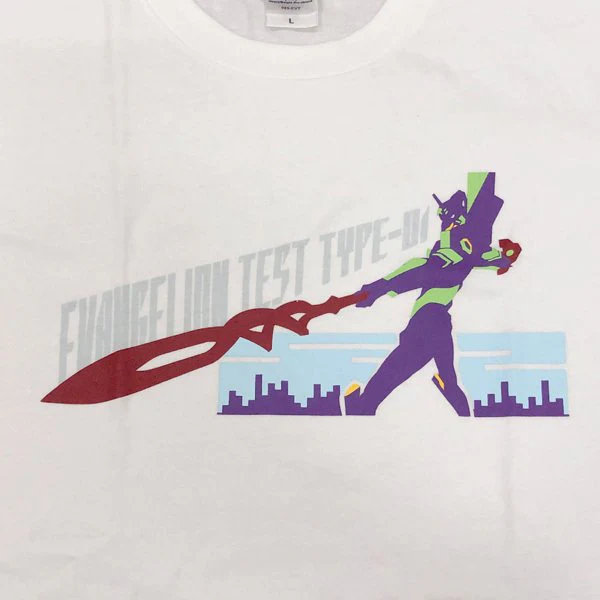 [Evangelion] EVA STORE Original Unit-00 (Spear of Longinus) White T-Shirt XL Size - Image 2
