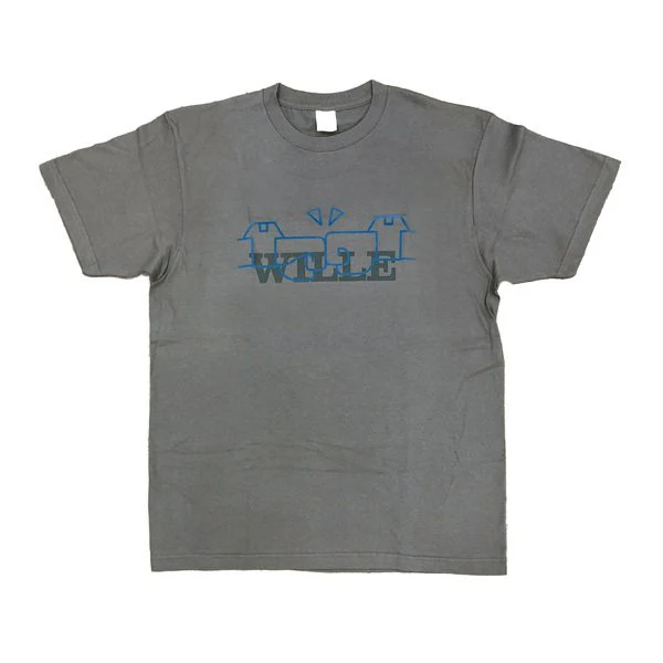[Evangelion] EVA STORE Original WILLE Crew Charcoal Gray T-Shirt XL Size