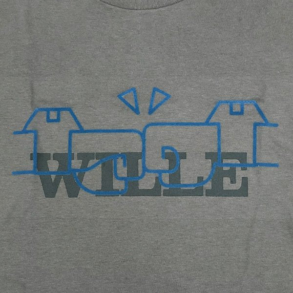 [Evangelion] EVA STORE Original WILLE Crew Charcoal Gray T-Shirt XL Size - Image 2