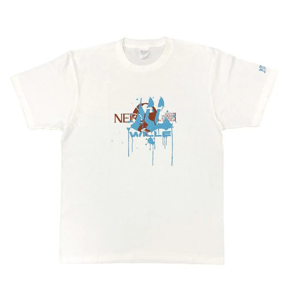 [Evangelion] EVA STORE Original WILLE (Paint) White T-Shirt XL Size