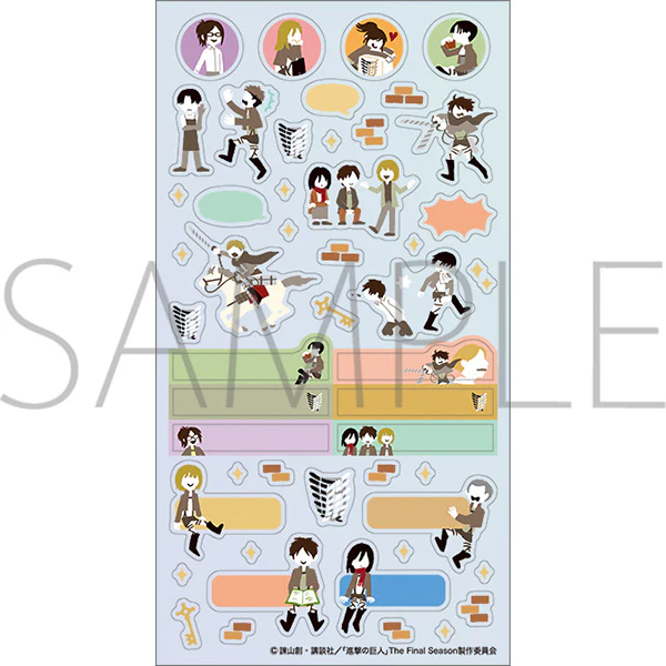 [Attack on Titan] Schedule Stickers
