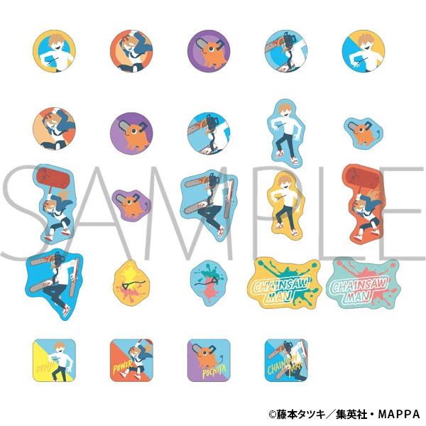 [Chainsaw Man] Flake Sticker A Yuru Palette - Image 2