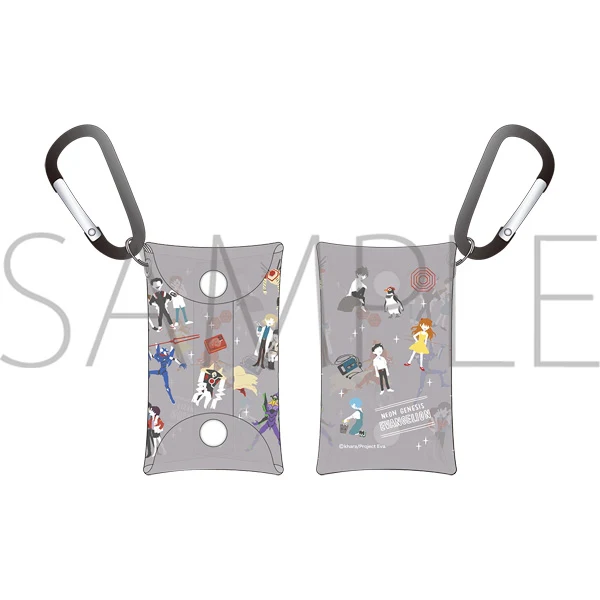 [Evangelion] Clear Case W/Carabiner Yuru Palette