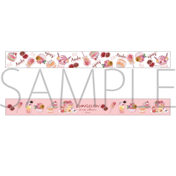 [Evangelion] EVANGELION SWEETS COLLECTION Clear Masking Tape Set / ASUKA - Image 2
