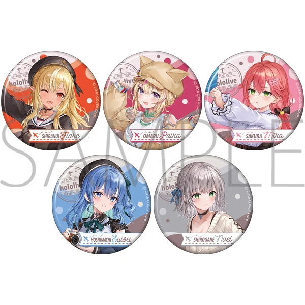 [hololive] Chara Badge Collection Travel season (Blind Box -Single)