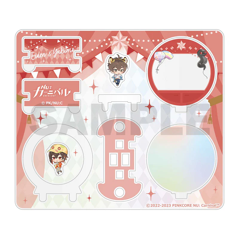 (Goods - Acrylic Stand) [Nu: Carnival] Connectable Acrylic Stand - Eiden & Yakumo - Image 2