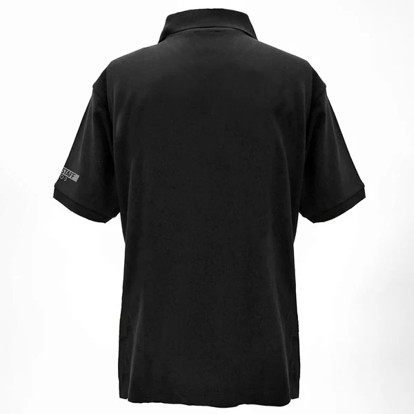 [Evangelion] Polo Shirt w/Embroidery NERV logo Black - T Shirt Size XL - Image 3