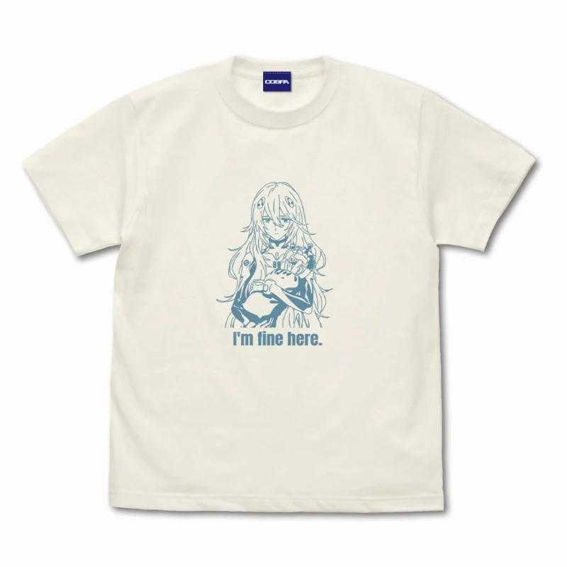 [Evangelion] Rei Ayanami T-Shirt Long Hair Ver. VANILLA WHITE-XL