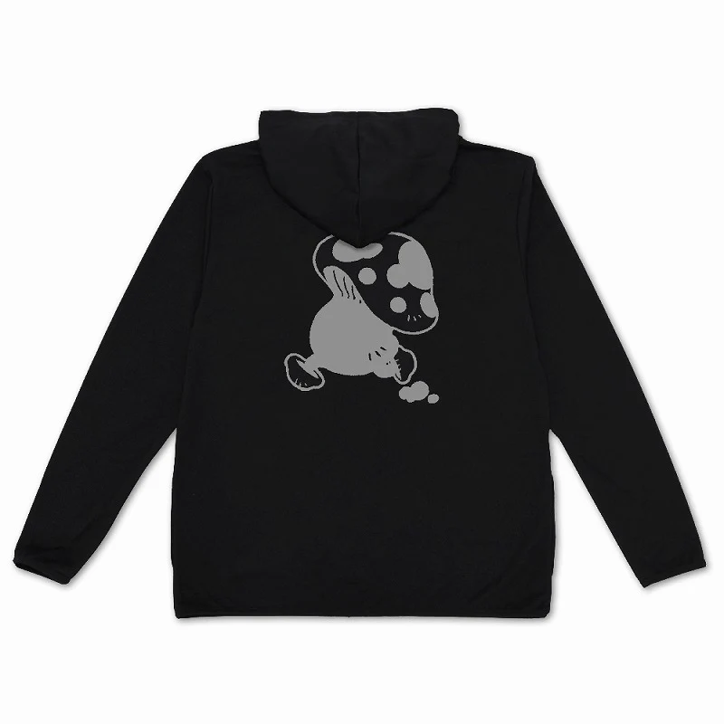 (Goods - Hoodies) Delicious in Dungeon Hoodie Walking Mushroom Black XL