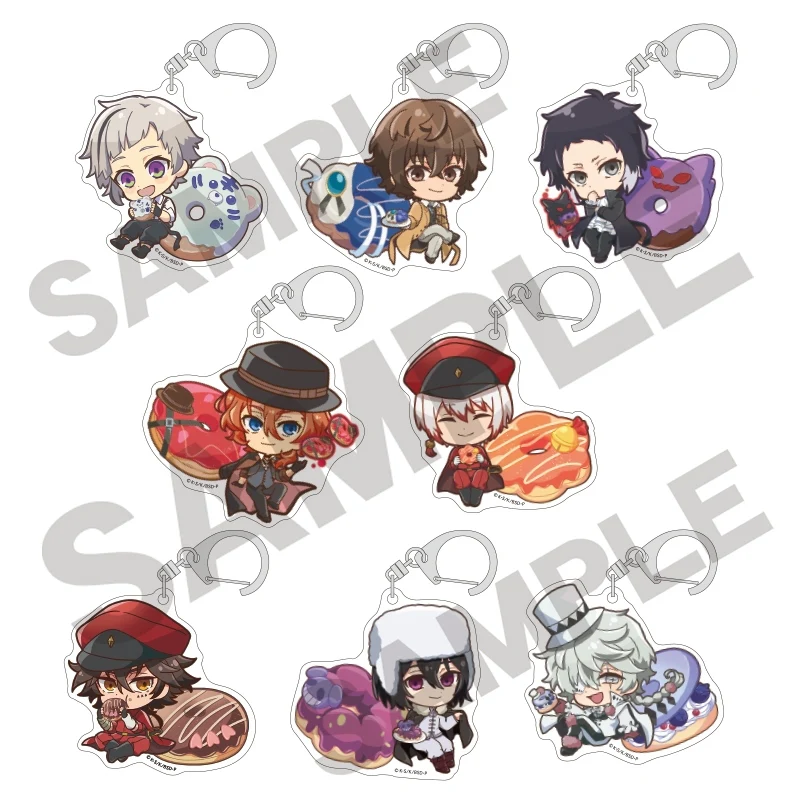 [Bungo Stray Dogs] Acrylic Keychain CHARA PEKO Donuts (Blind Box -Single)
