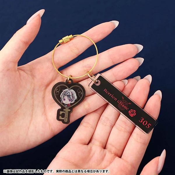 [Devil Butler with Black Cat] Key-shaped Acrylic Charm Keychain Collection - Image 3