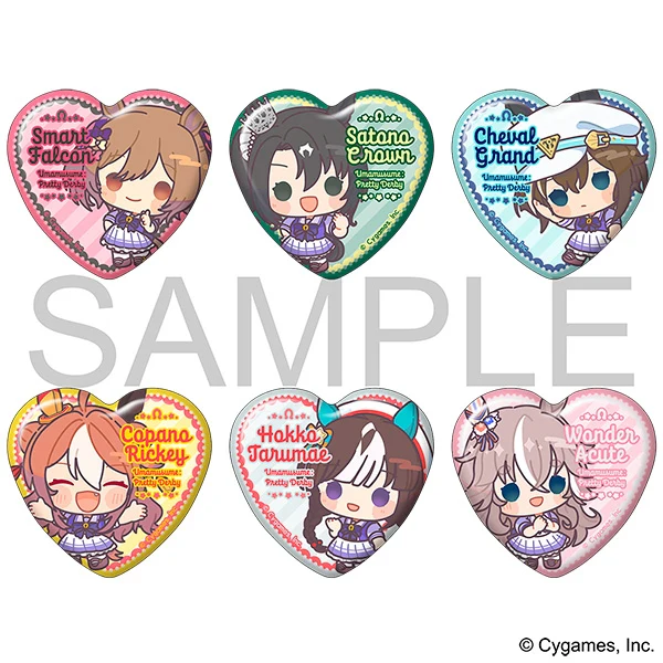 [Uma Musume Pretty Derby] Heart-shaped Character Badge Collection /Vol. 5 (Blind Box -Single)