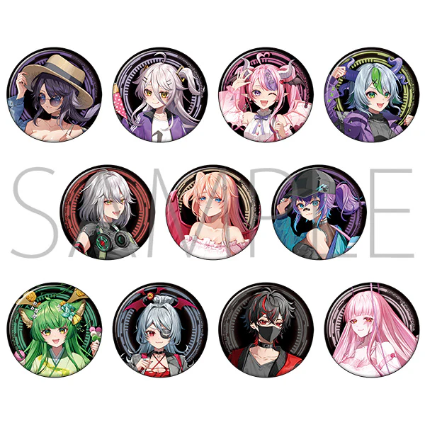 [VShojo] Button Badge (Blind Box -Single)