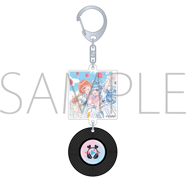 [hololive] Record Style Keychain / hololive x HoneyWorks Hero for a day