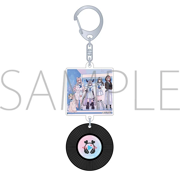 [hololive] Record Style Keychain / hololive x HoneyWorks Outsider Plan