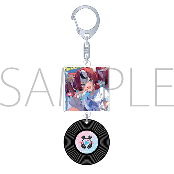 [hololive] Record Style Keychain / hololive x HoneyWorks PAKU-PAKU-SEIBAI