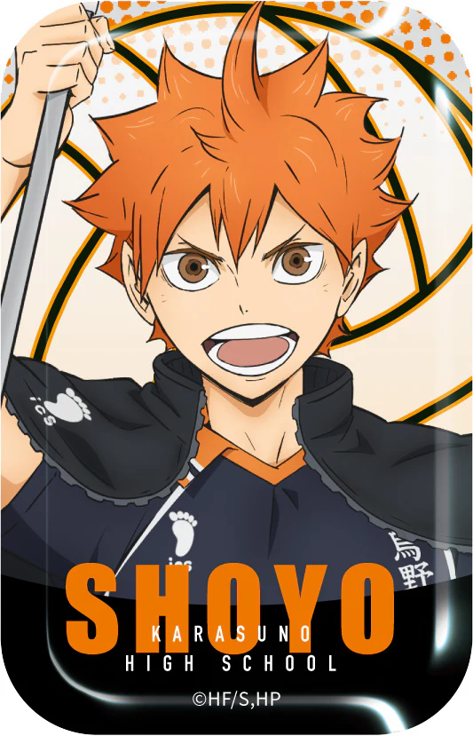 [Haikyu!!] Square Button Badge Banner Flag Karasuno & Nekoma (Blind Box -Single)