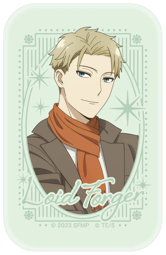 [SPY x FAMILY] CODE: White The Movie Square Button Badge / Forger Family
