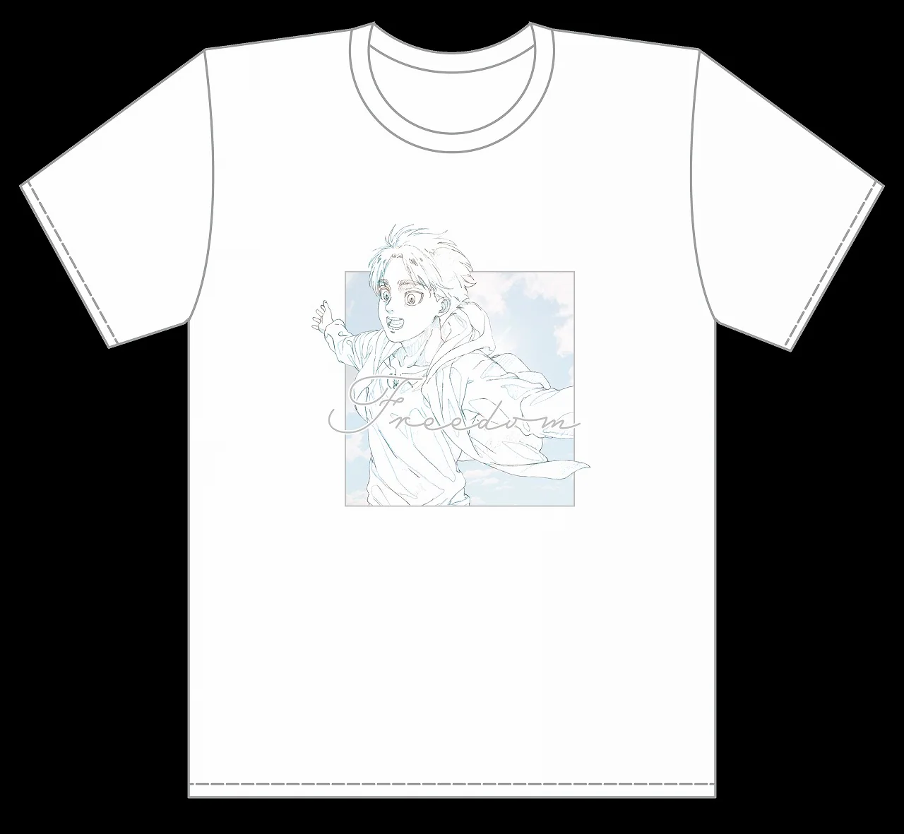 [Attack on Titan] T-shirt Key Animation Art / Eren (XL)