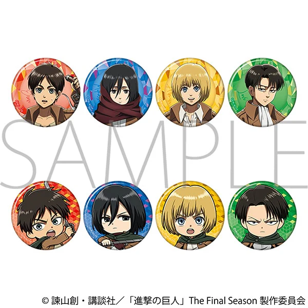 (Goods - Badge) Attack on Titan Character Collection (Blind Box -Single)