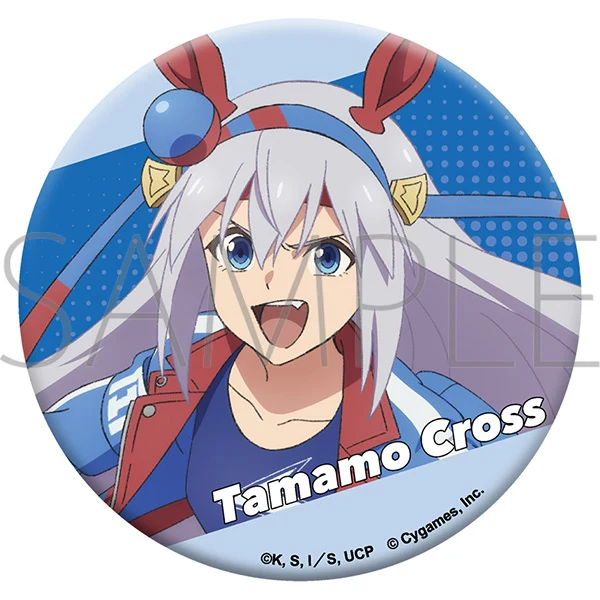 (Goods - Badge) TV Anime Umamusume: Cinderella Gray Glitter Button Badge Tamamo Cross