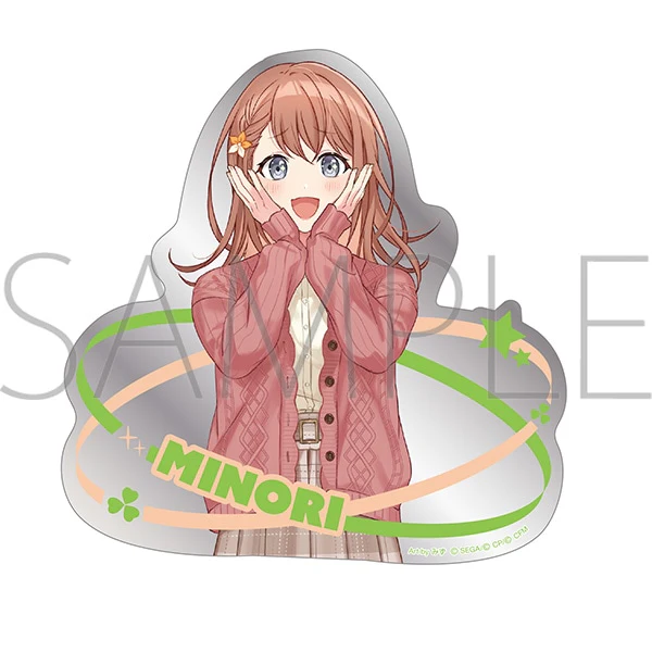 (Goods - Sticker) Hatsune Miku: Colorful Stage! Big Metal Sticker Hanasato Minori