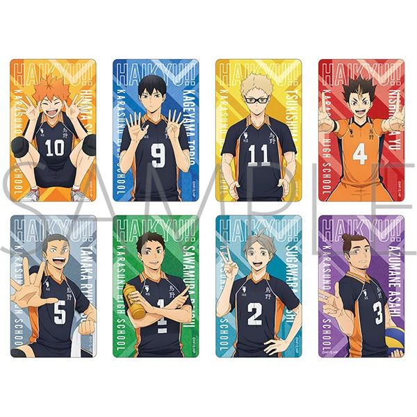 (Goods - Card) Haikyu!! Clear Card Selection – Everyone’s Jersey Numbers! (Blind Box -Single)