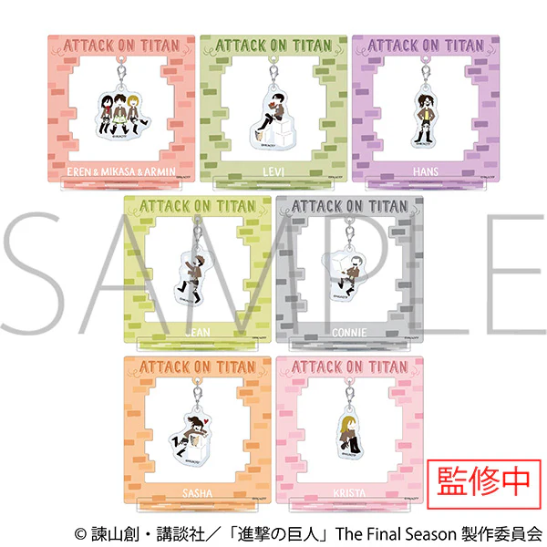 (Goods - Acrylic Stand) Attack on Titan Yuru Palette Yurayura Acrylic Stand Collection (Blind Box -Single)