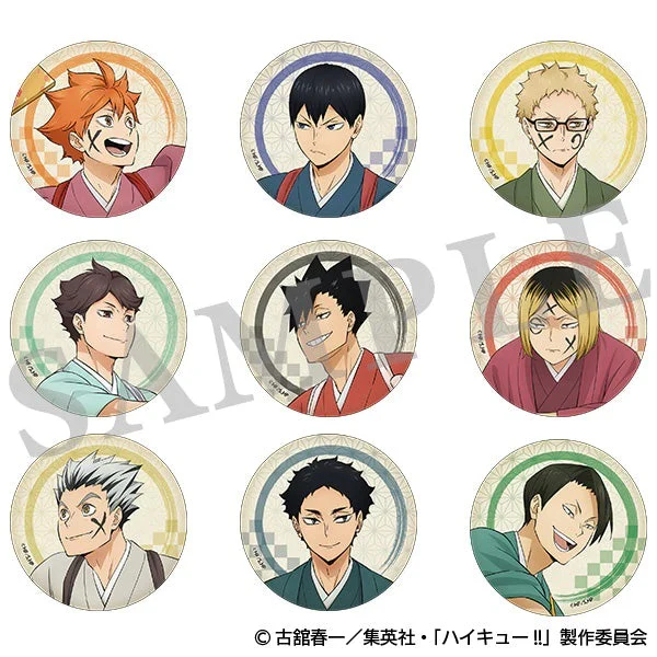 (Goods - Badge) Haikyu!! Trading Button Badge New Year's Summit (Blind Box -Single)