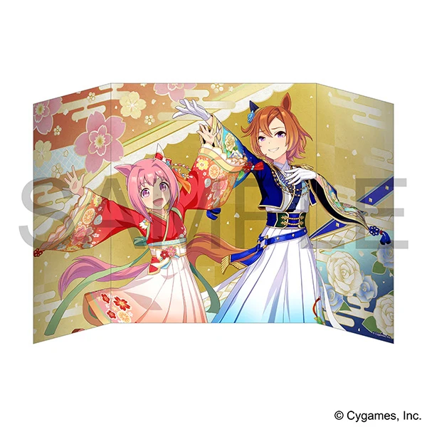 (Goods - Acrylic Stand) Umamusume: Pretty Derby Mini Folding Screen/Haru Urara x T. M. Opera O