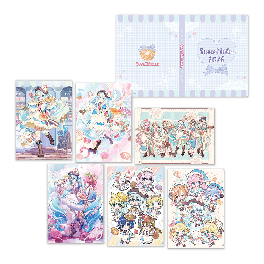 (Goods - File) SNOW MIKU 2026 Clear File Complete Set
