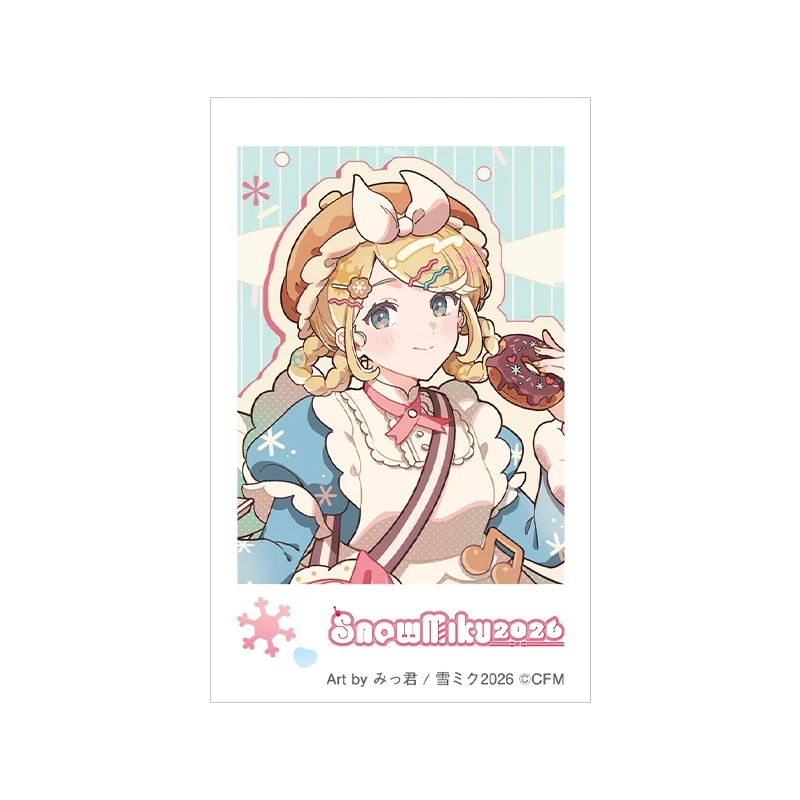 (Goods - Bromide) SNOW MIKU 2026 Instant Photo Print Kagamine Rin Art by Mikkun