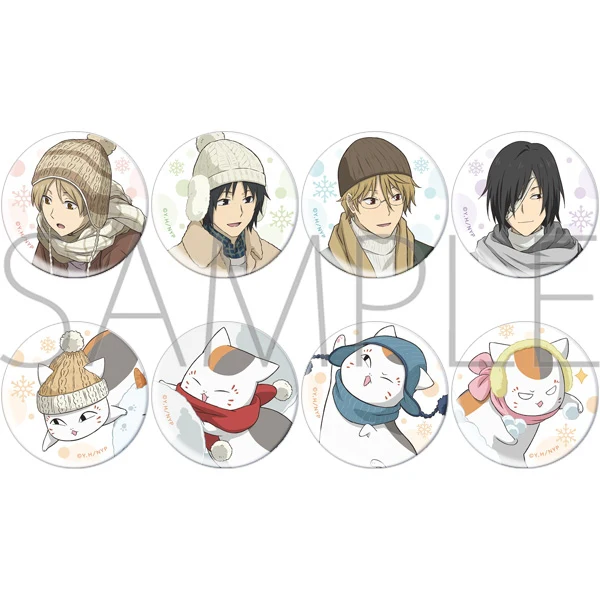 (Goods - Badge) Natsume's Book of Friends (Natsume Yuujinchou) Character Badge Collection Warm Outfit Ver.