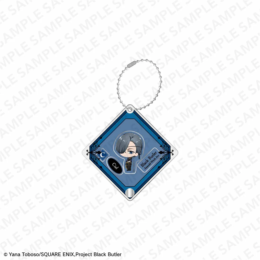 (Goods - Keychain) Black Butler Emerald Witch Arc Anime Series Shakable Acrylic Keychain - Ciel Phantomhive (Mini Character)