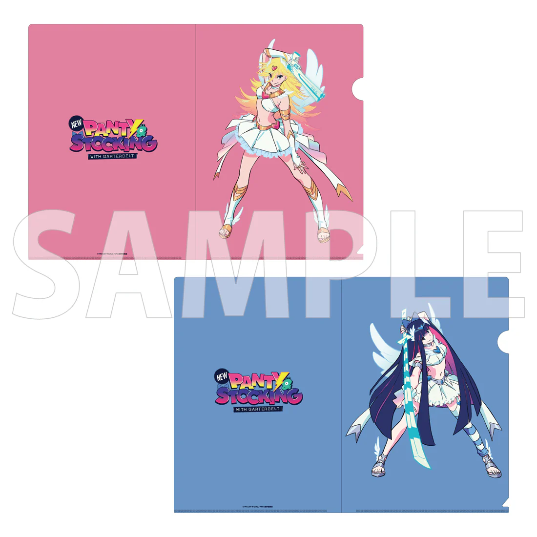 (Goods - File Folder) New PANTY ＆ STOCKING with GARTERBELT Clear File Set Realistic Proportions Ver. - Panty & Stocking