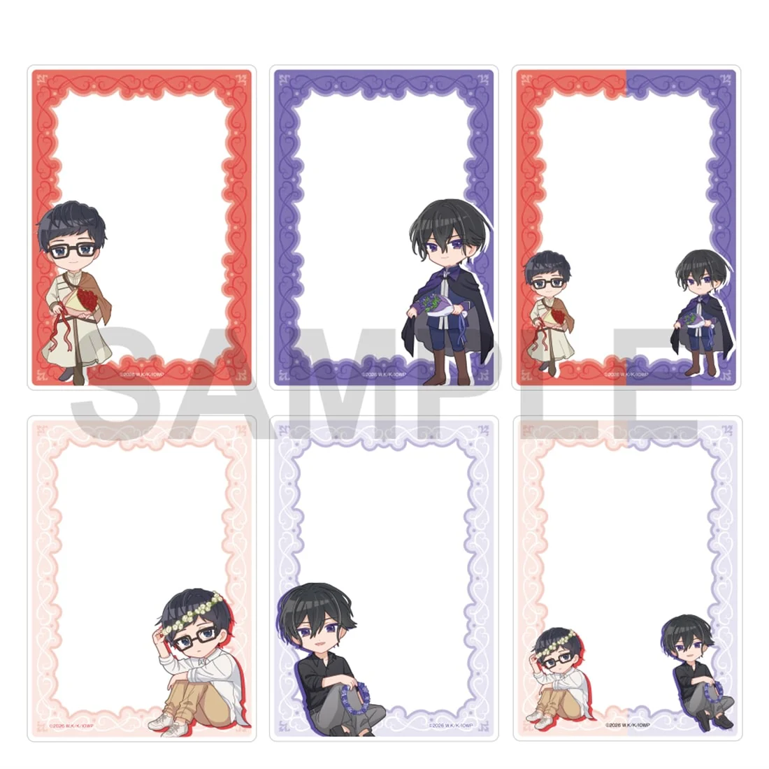 (Goods - Card Case) Isekai Office Worker: The Other World's Books Depend on the Bean Counter Tradable Photo-style Illustration Card Case Flower Ver. (Blind Box - Single)