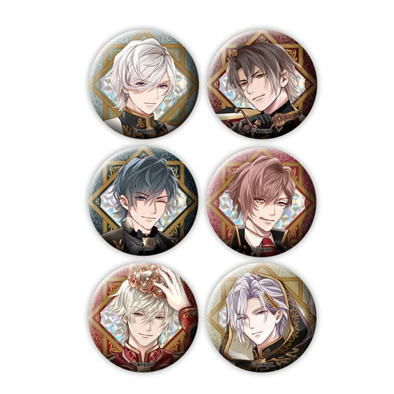 [Ikemen Vampire] AGF 2023 Trading Holographic Can Button Alcana ver. (Blind Box -Single)
